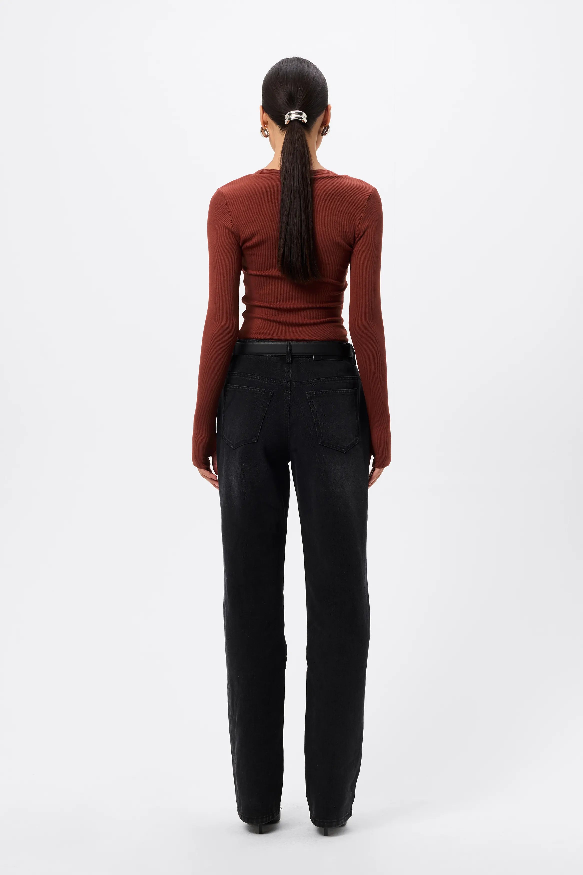 Sedona Top - Mossman | Red Women's Long Sleeve Top | Image 7