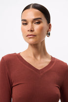 Sedona Top - Mossman | Red Women's Long Sleeve Top | Image 5